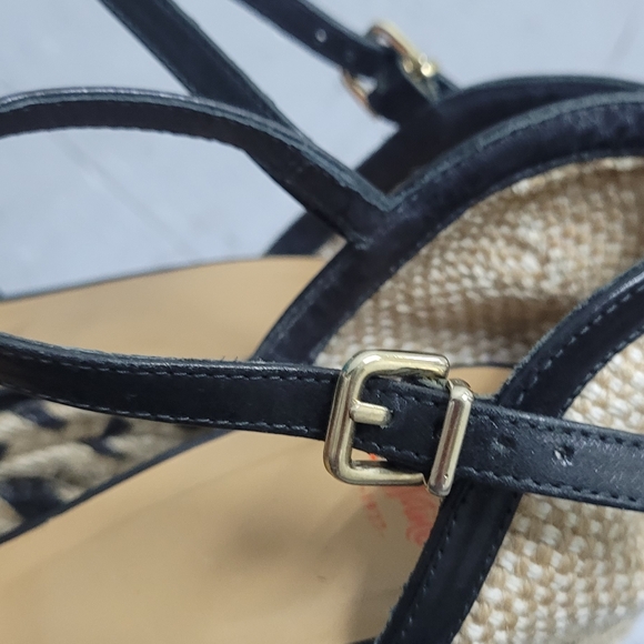 Castañer Black Wedge Sandals - Picture 5 of 13